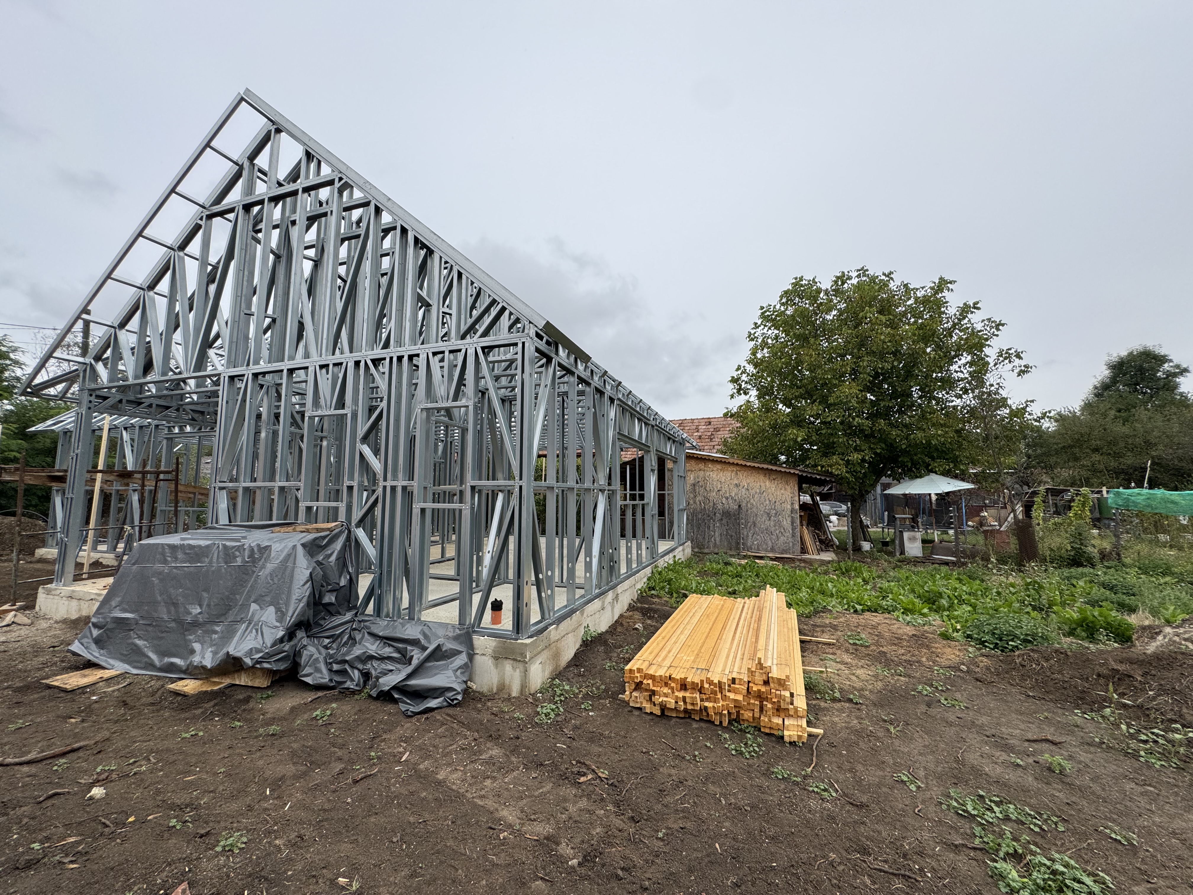 Stahlkonstruktion vorher